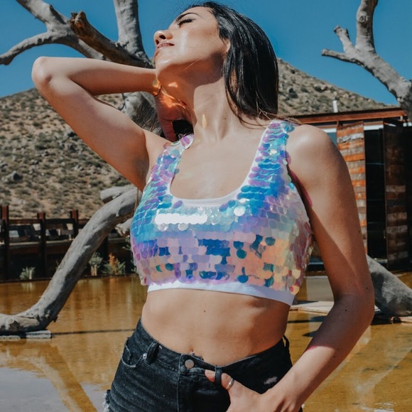 Rehab Tops - 🚨24 HOUR SALE🚨 I’m With The Band Sequin Top